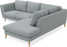 Madison - 2-sits soffa med divan höger - Turkos
