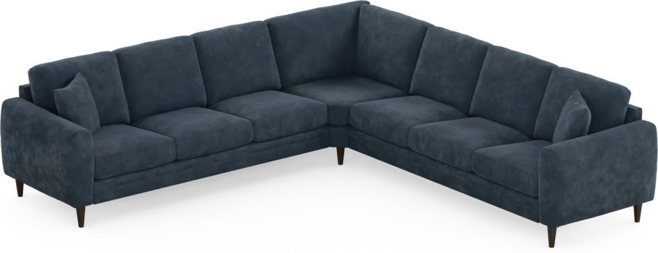 Eden - Hörnsoffa, 3+3-sits - Blå
