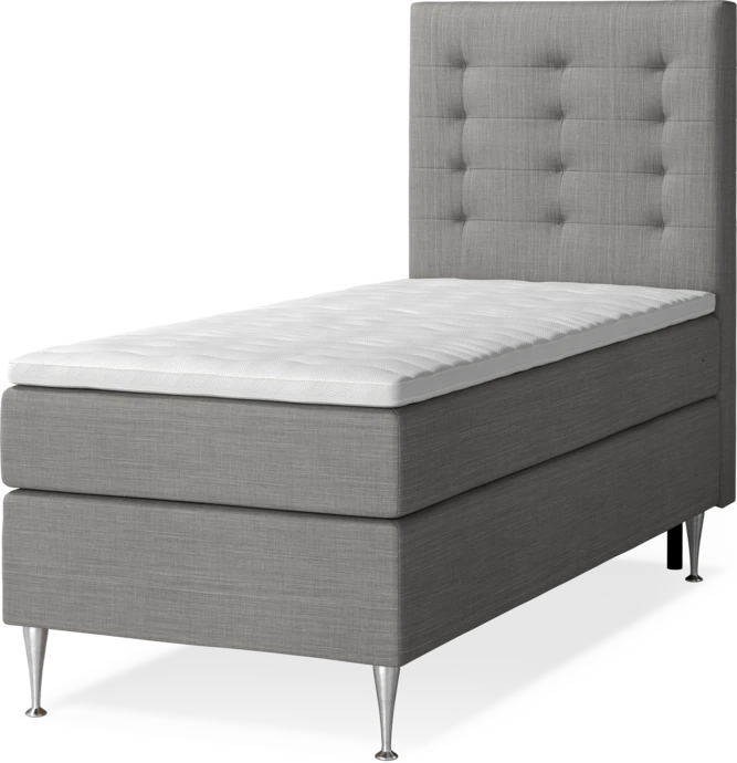 New York, Kontinentalsäng, enkelsäng med bäddmadrass och sänggavel trensad