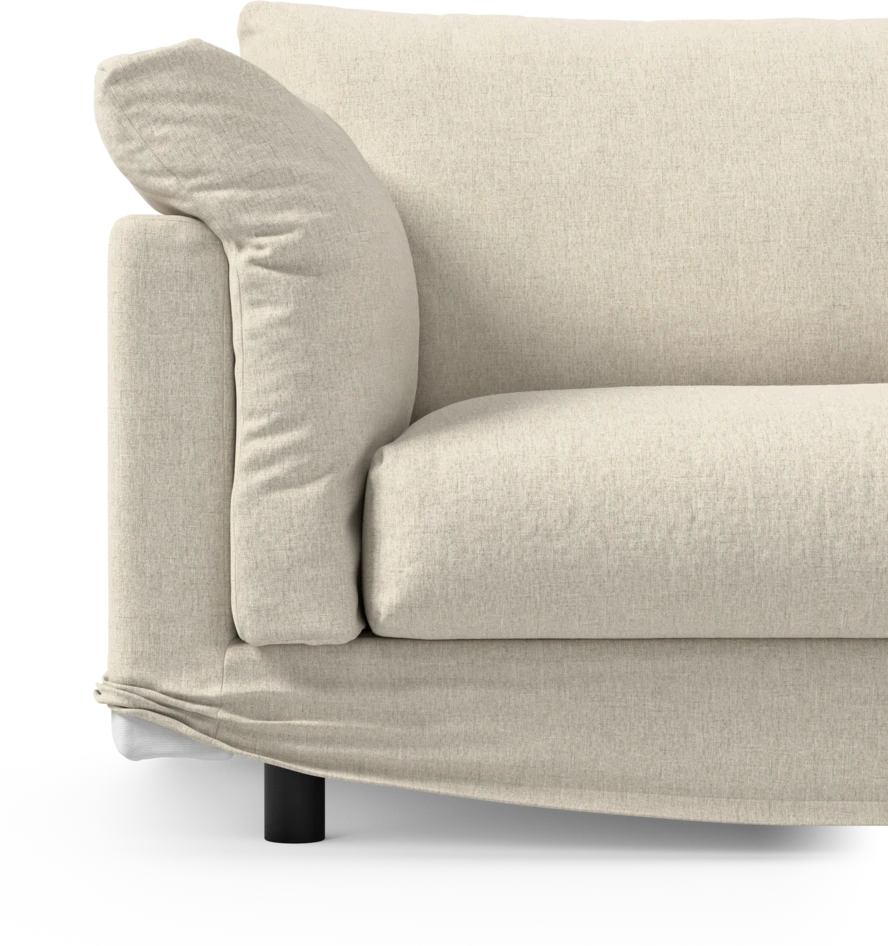 Cherrie Klädsel - Klädsel till 4-sits soffa, hel dyna - Beige