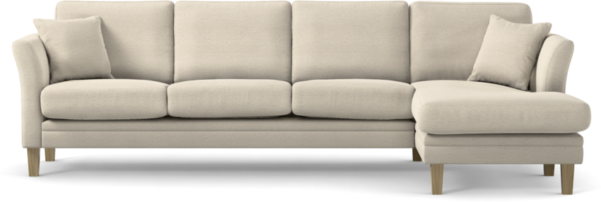 Eden - 3-sits soffa med schäslong - Beige