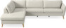 County - 2,5-sits soffa med divan vänster - Vit