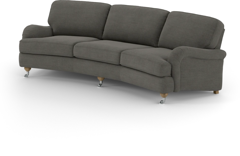 Oxford - 3-sits soffa svängd - Grå