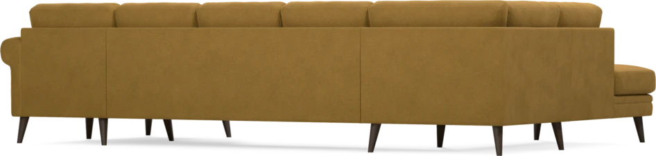 Eden - 3-sits soffa med divan vänster och schäslong höger - Gul