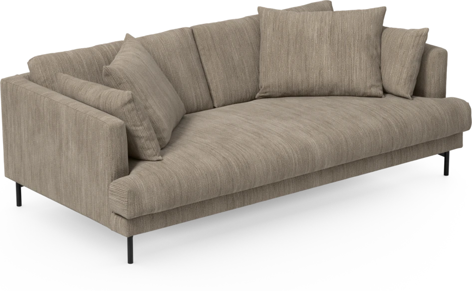 Harper - 3-sits soffa, hel dyna - Beige