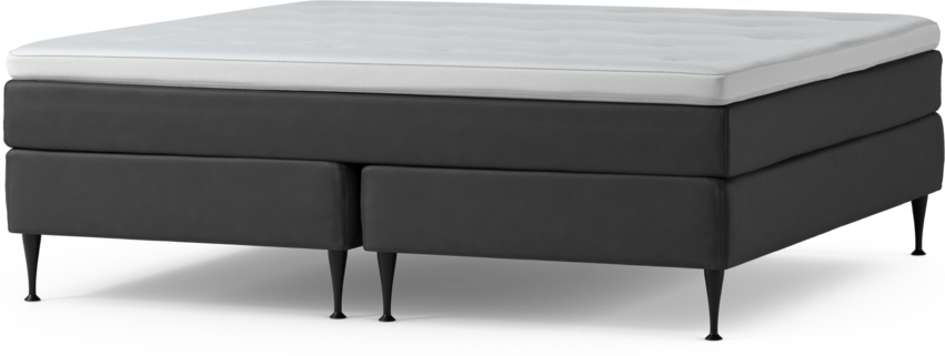 Delux Sense - Kontinentalsäng, dubbelsäng med bäddmadrass och sängben