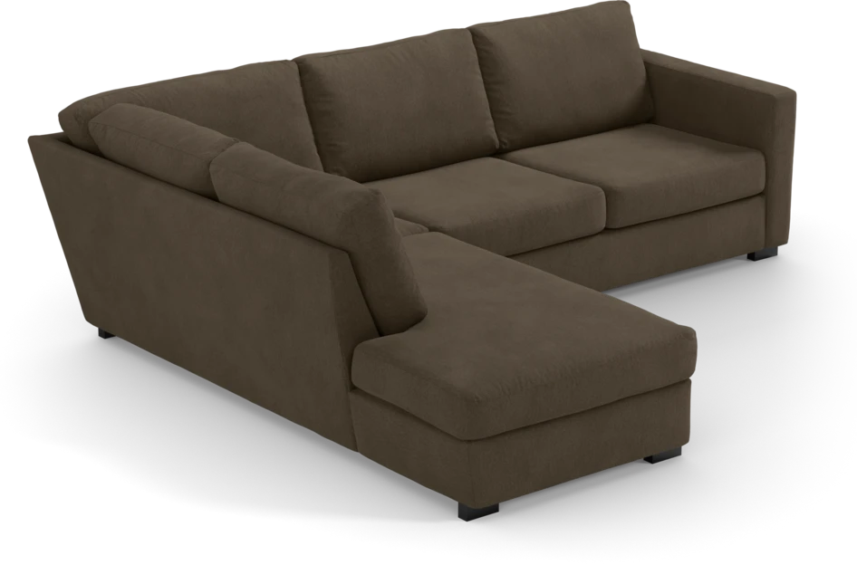 Friday - 2,5-sits soffa med divan vänster - Brun