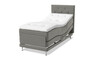 Dream Delux - Ställbar säng, enkelsäng med bäddmadrass Sleep Delux vit - Grå