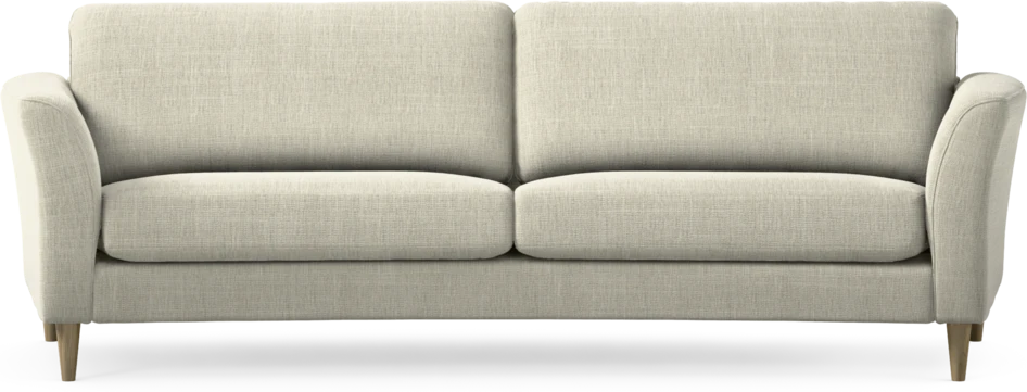 Bridge - 3-sits soffa svängd - Beige