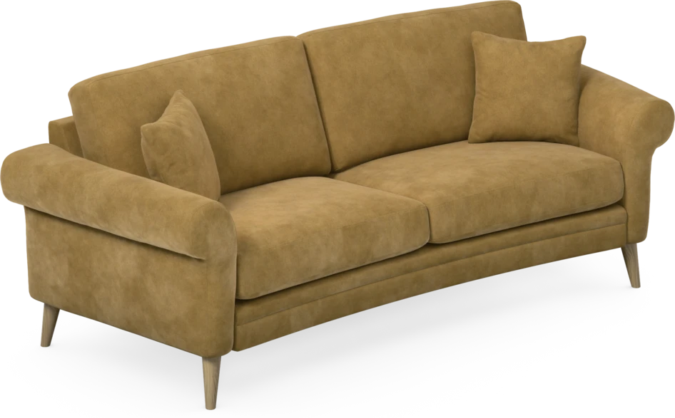 Eden - 2,5-sits soffa svängd - Gul