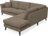 Eden - 2,5-sits soffa med divan - Gul