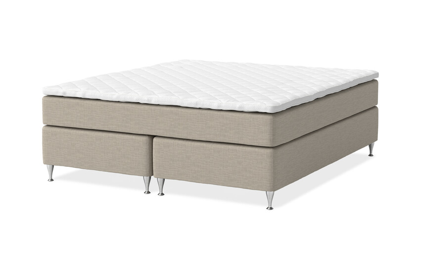Sleep Delux - Kontinentalsäng, dubbelsäng med bäddmadrass Sense Delux - Beige