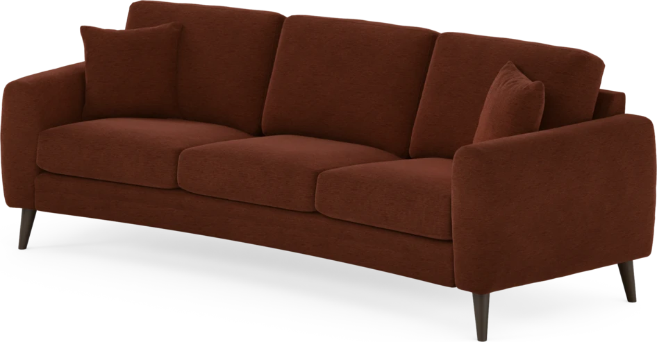 Eden - 3-sits soffa svängd - Orange