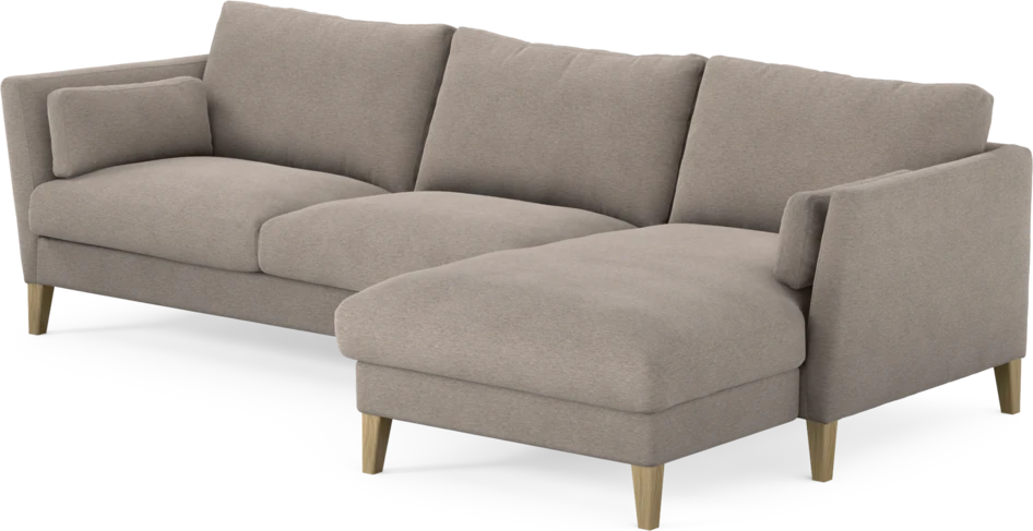 Winston - 3-sits soffa med schäslong, vändbar - Beige