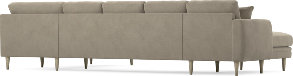 Eden - 3-sits soffa med schäslong vänster och divan höger - Beige