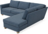 Friday - 2,5-sits soffa med divan höger - Blå