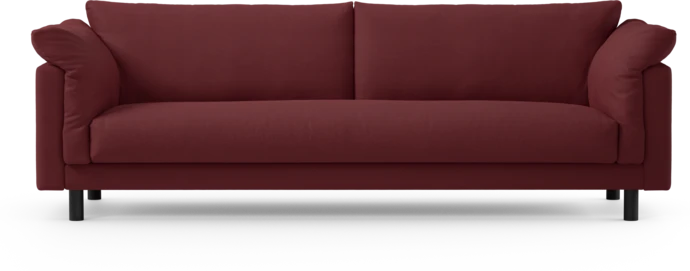 Cherrie, 4-sits soffa, hel dyna, fast klädsel