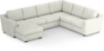 Friday - Hörnsoffa, 3+2-sits med schäslong vänster - Vit