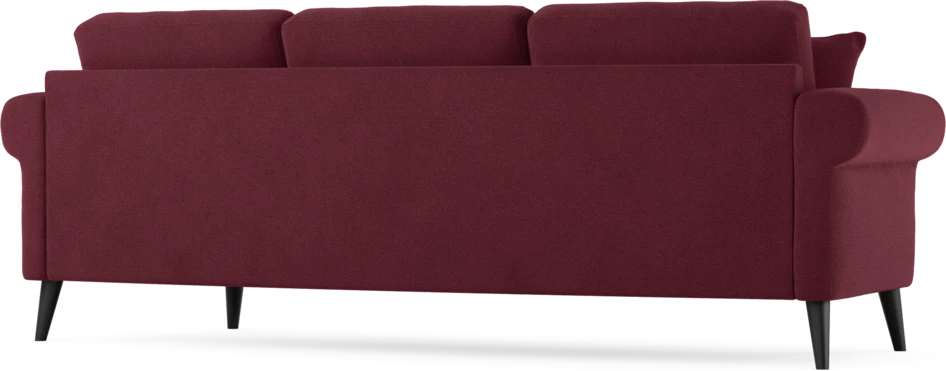 Eden - 3-sits soffa svängd - Röd