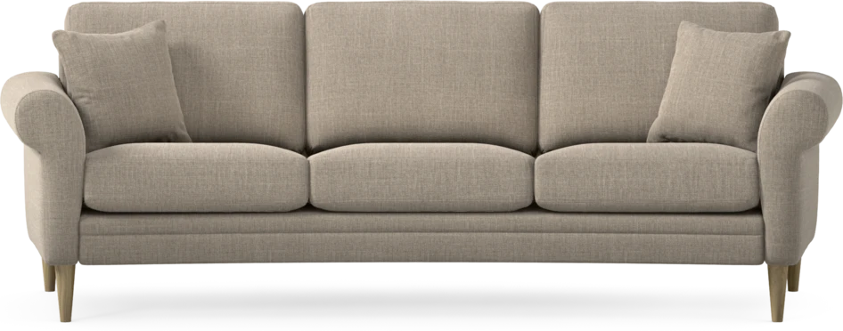 Eden - 3-sits soffa svängd - Beige