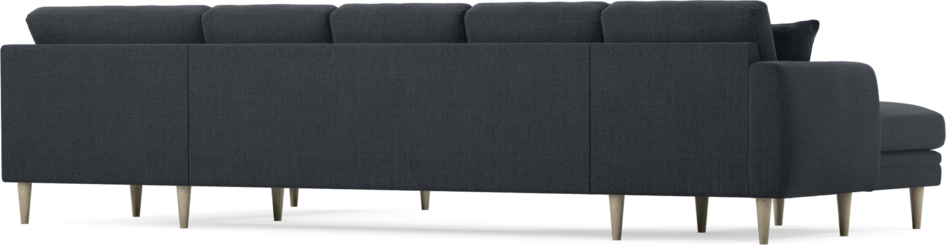 Eden - 3-sits soffa med schäslong vänster och divan höger - Blå