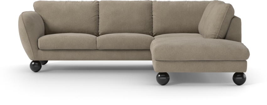 Madison - 2-sits soffa med divan höger - Beige