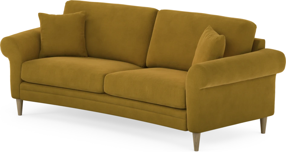 Eden - 2,5-sits soffa svängd - Gul