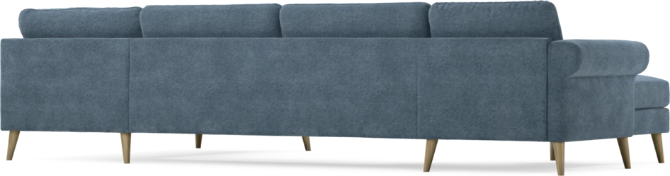 Bridge - 3-sits soffa med schäslong vänster och divan höger - Blå