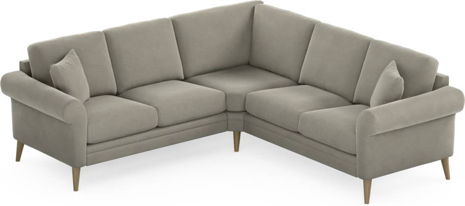 Eden - Hörnsoffa, 2+2-sits - Brun