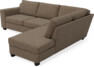 Friday - 2,5-sits soffa med divan höger - Brun