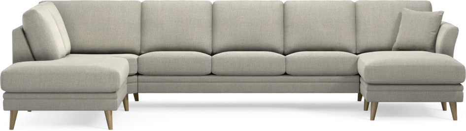 Eden - 3-sits soffa med divan vänster och schäslong höger - Grå
