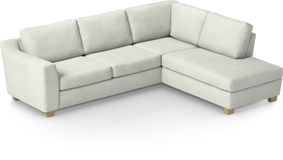 Friday - 2,5-sits soffa med divan höger - Vit