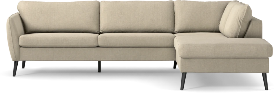 County - 2,5-sits soffa med divan höger - Beige