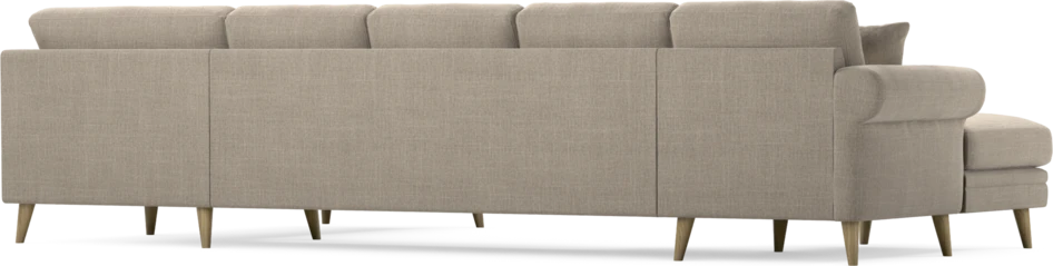 Eden - 3-sits soffa med schäslong vänster och divan höger - Beige