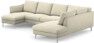 Madison Lux - 2-sits soffa med schäslong vänster och divan höger - Vit