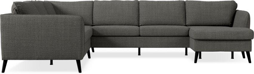 County - Hörnsoffa, 2+3-sits med schäslong höger - Grå