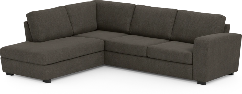 Friday - 2,5-sits soffa med divan vänster - Brun