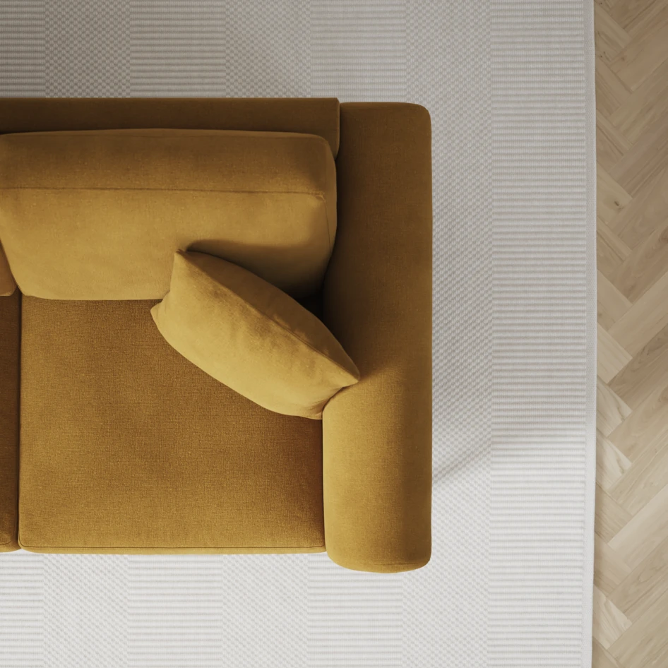 Eden - 2-sits soffa - Gul