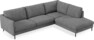 Madison Lux - 3-sits soffa med divan höger - Vit