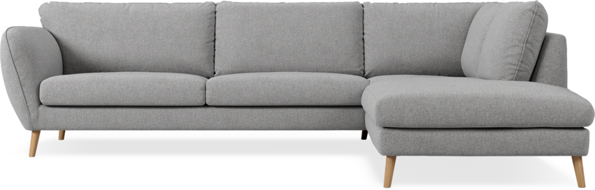 Madison Lux - 3-sits soffa med divan höger - Grå