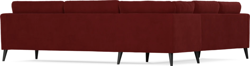 Bridge - Hörnsoffa, 2+3-sits - Röd