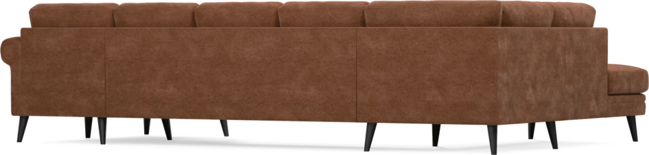Eden - 3-sits soffa med divan vänster och schäslong höger - Orange