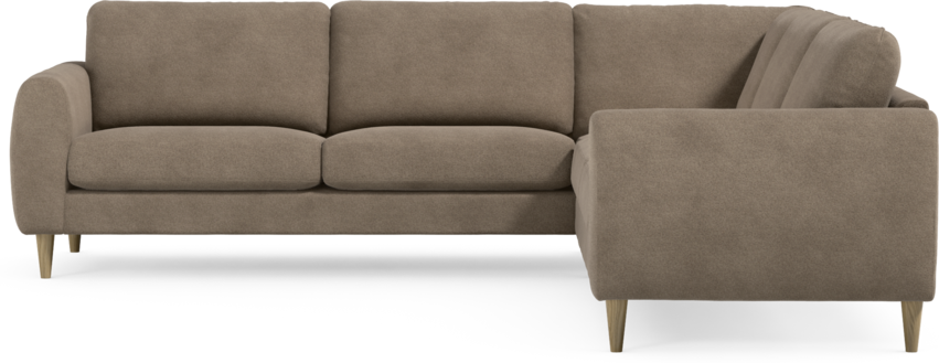 Bridge - Hörnsoffa, 2+2-sits - Brun