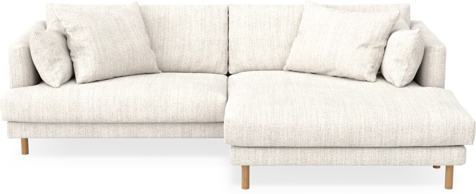 Harper - 4-sits med schäslong XL höger - Vit