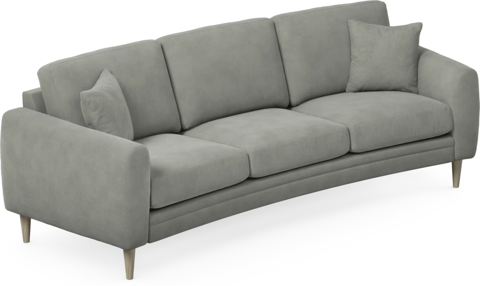 Eden - 3-sits soffa svängd - Grå