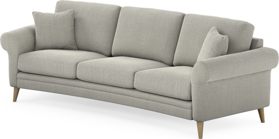 Eden - 3-sits soffa svängd - Grå