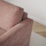 Friday - 2,5-sits soffa med divan höger - Rosa