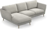 Madison Lux - 2-sits soffa med schäslong vänster - Grå