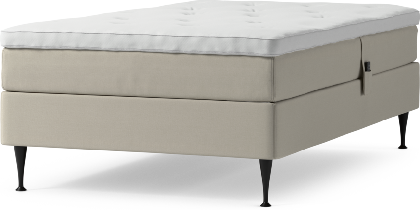 Delux Sense - Ställbar säng, enkelsäng med bäddmadrass och sängben