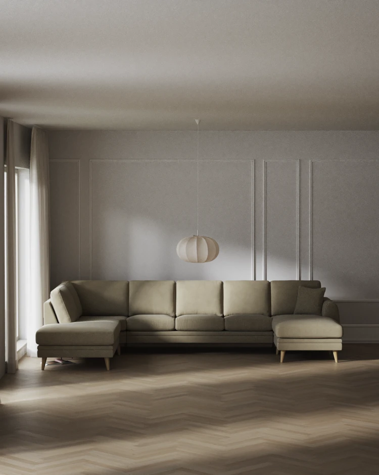 Eden - 3-sits soffa med divan vänster och schäslong höger - inspiration